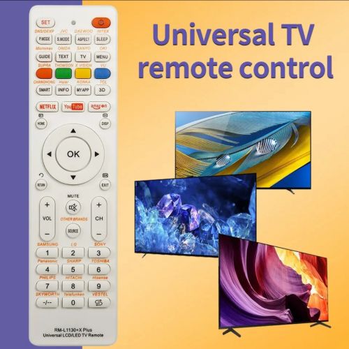 Controle remoto universal rm l1130 x para todas as tv, tv, rm l113 12 rm l1130 8